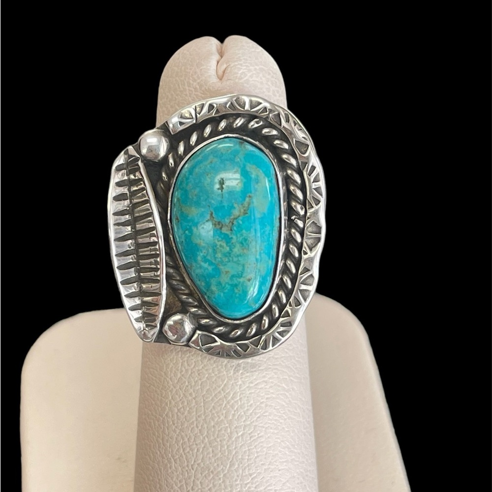 Native American Silver Turquoise Ring